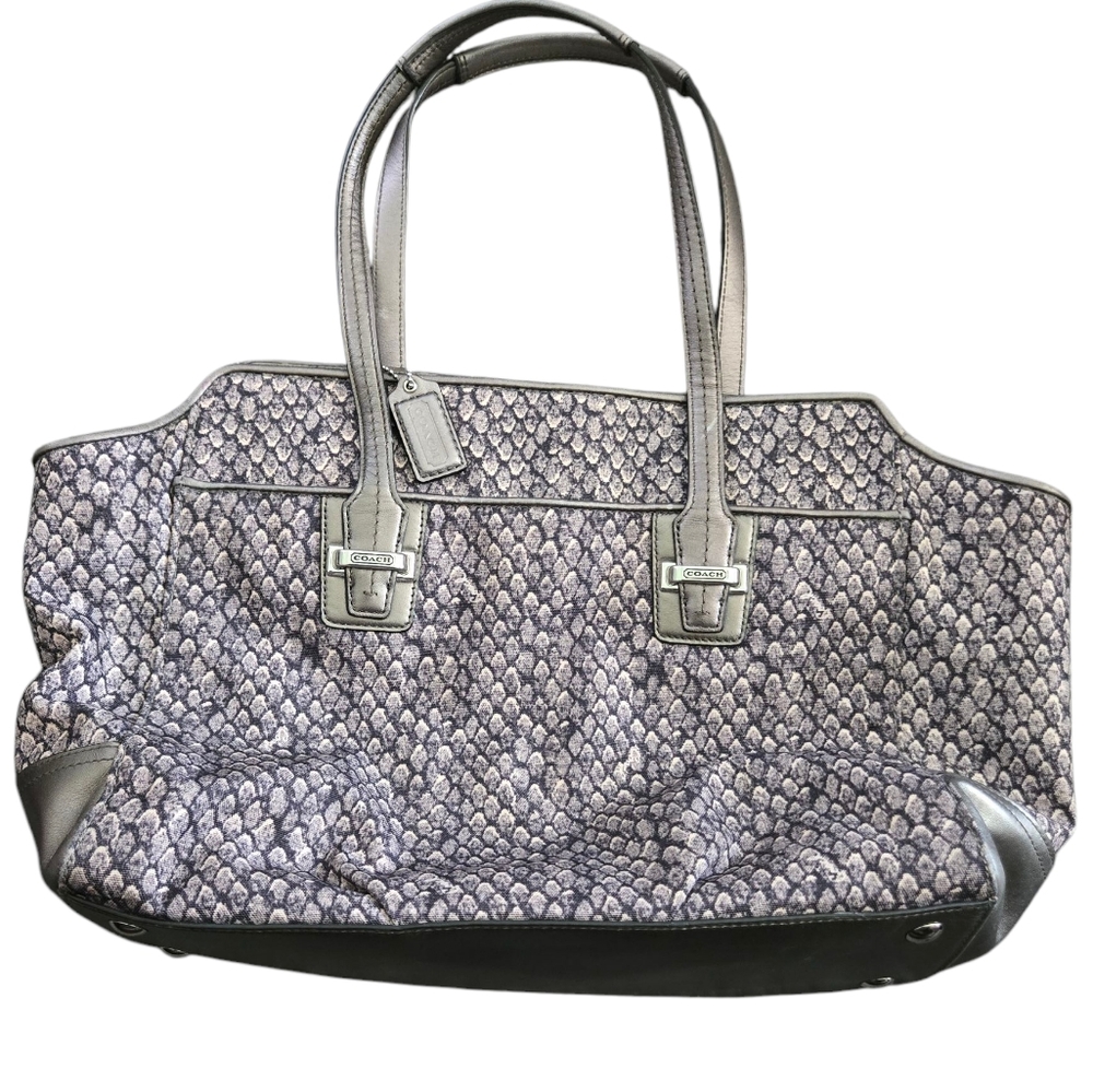 Coach Taylor Snake Print Alexis Gray Patterned Women's Bag
